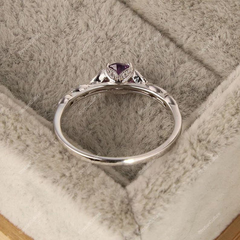 African Amethyst Ring, Gemstone Ring, Purple Statement Ring, 925 Sterling Silver Jewelry, Anniversary Gift, Ring For Her
