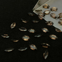 Natural Smoky Cut Marquise Shape Calibrated | Cut Gemstone Healing Crystal | Raw Gemstone for Jewelry making | Unique Gemstone Cut - Silverhubjewels