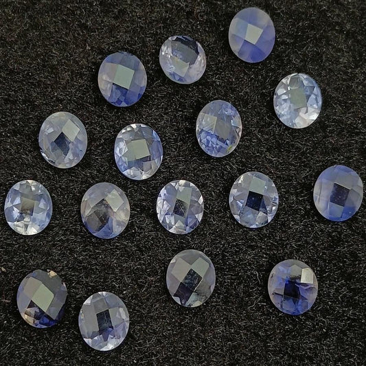 Natural Iolite Cut Round Shape Calibrated | Cut Gemstone Healing Crystal | Raw Gemstone for Jewelry making | Unique Gemstone Cut - Silverhubjewels