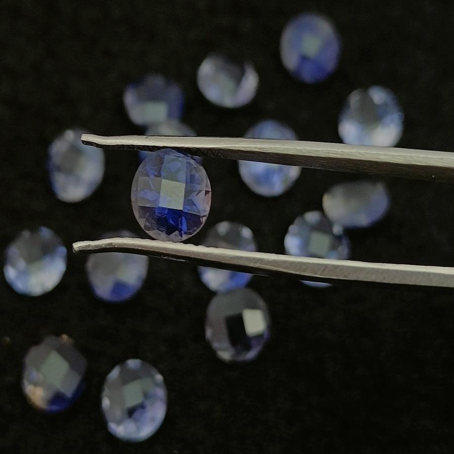 Natural Iolite Cut Round Shape Calibrated | Cut Gemstone Healing Crystal | Raw Gemstone for Jewelry making | Unique Gemstone Cut - Silverhubjewels