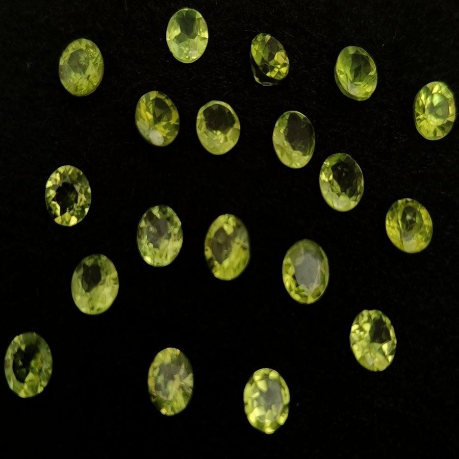 Natural Peridot Cut Round Shape Calibrated | Cut Gemstone Healing Crystal | Raw Gemstone for Jewelry making | Unique Gemstone Cut - Silverhubjewels