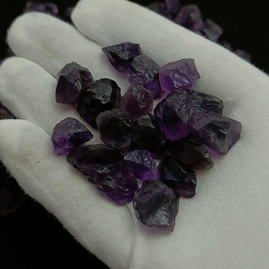 Natural Amethyst | Rough Gemstone Healing Crystal | Raw Gemstone for Jewelry making | Unique Gemstone Rough SB-32 - Silverhubjewels