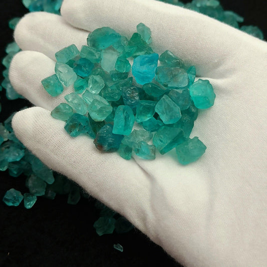Natural Sky Apatite | Rough Gemstone Healing Crystal | Raw Gemstone for Jewelry making | Unique Gemstone Rough - Silverhubjewels
