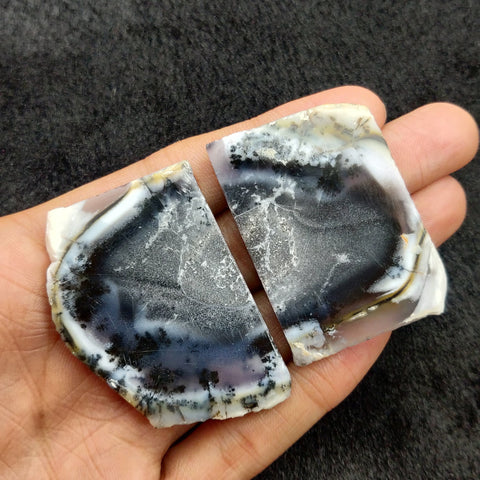 Natural Dendrite Opal | Rough Gemstone Healing Crystal | Raw Gemstone for Jewelry making | Unique GemStone Slice SB-78 - Silverhubjewels