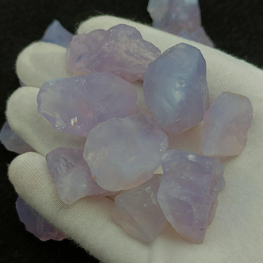Natural Lavender Quartz | Rough Gemstone Healing Crystal | Raw Gemstone for Jewelry making | Unique Gemstone Rough - Silverhubjewels