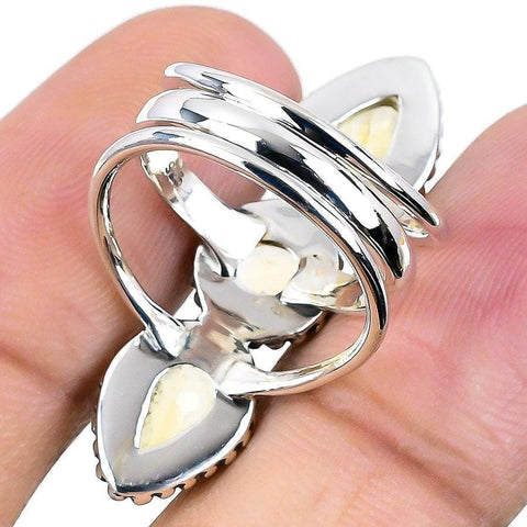 Citrine Gemstone Handmade 925 Solid Sterling Silver Jewelry Ring  SJ-1358 - Silverhubjewels