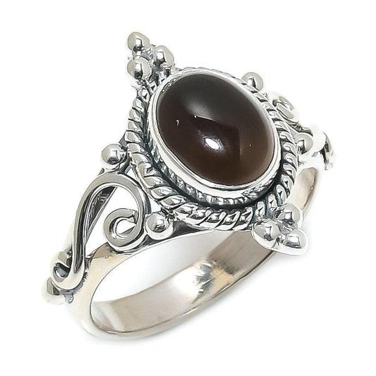Black Onyx Gemstone Handmade Jewelry Ring