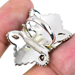 Green Amethyst Gemstone Handmade 925 Solid Sterling Silver Jewelry Ring  SJ-1533 - Silverhubjewels