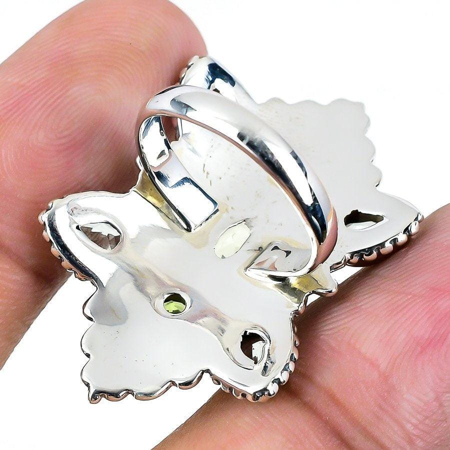 Citrine Gemstone Handmade 925 Solid Sterling Silver Jewelry Ring  SJ-1536 - Silverhubjewels
