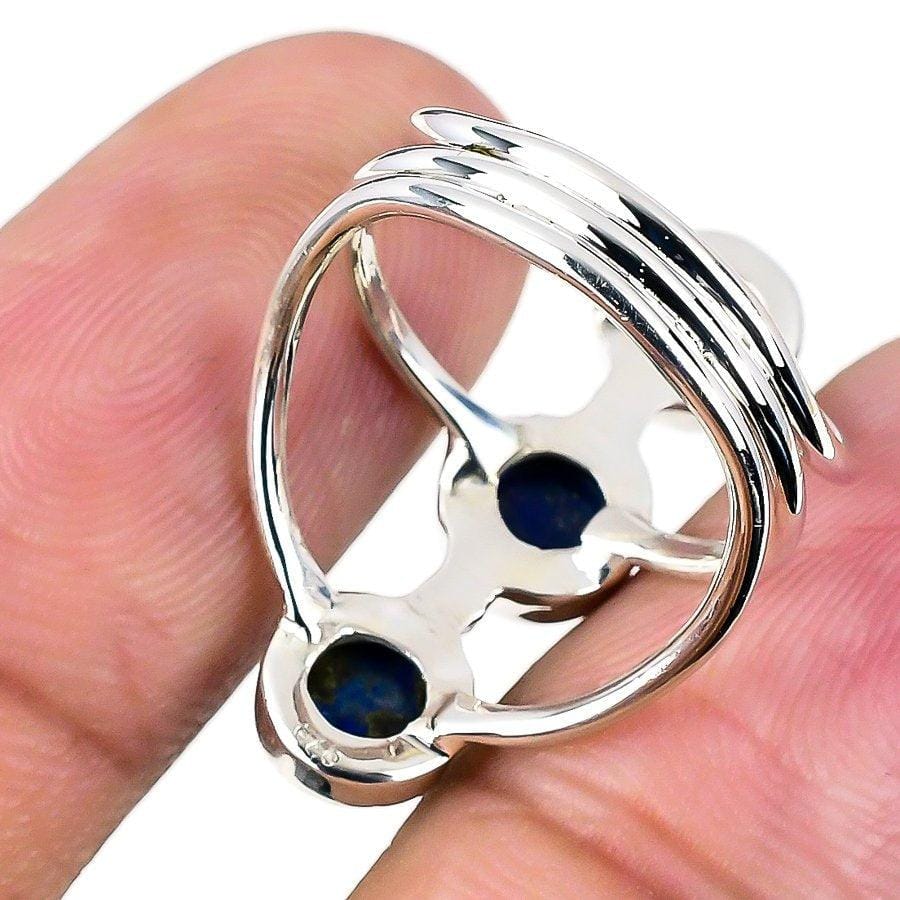 Lapis Lazuli Gemstone Handmade 925 Solid Sterling Silver Jewelry Ring  SJ-1584 - Silverhubjewels