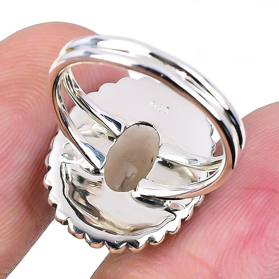 Smoky Topaz Gemstone Handmade 925 Solid Sterling Silver Jewelry Ring  SJ 1632 - Silverhubjewels