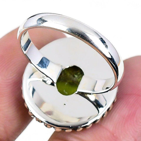 Atlantisite Gemstone Handmade 925 Solid Sterling Silver Jewelry Ring
