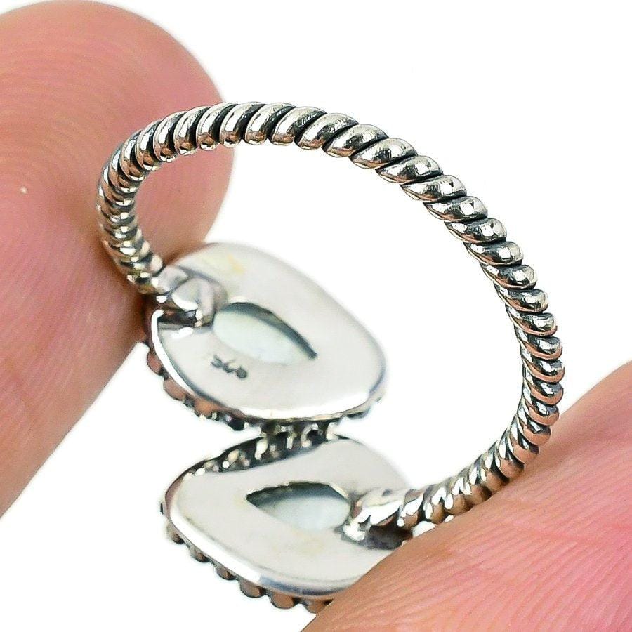 Aquamarine Gemstone 925 Solid Sterling Silver Jewelry Ring