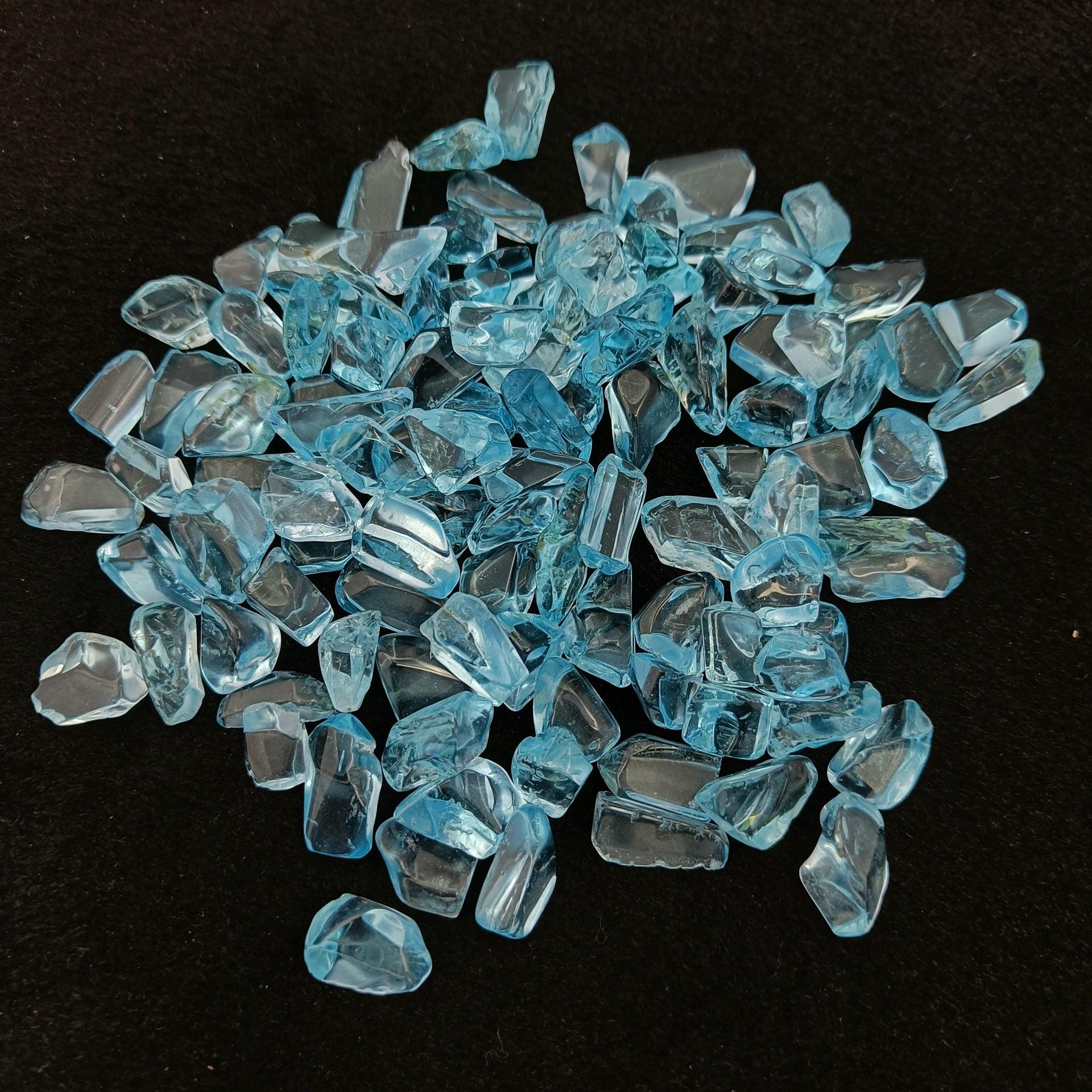 Natural Blue Topaz | Rough Gemstone Healing Crystal | Raw Gemstone for Jewelry making | Unique Gemstone Rough SB-61 - Silverhubjewels