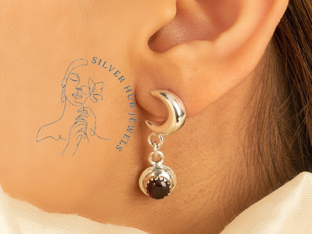 Precious Larimar Earrings, Gemstone Earrings, Stud Earrings, 925 Sterling Silver Jewelry, Anniversary Gift, Earrings For Sister