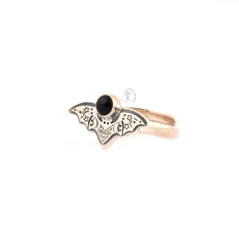 Vintage Natural Onyx Ring, Gemstone Ring, Black Band Ring, 925 Sterling Silver Jewelry, Anniversary Gift, Ring For Mother